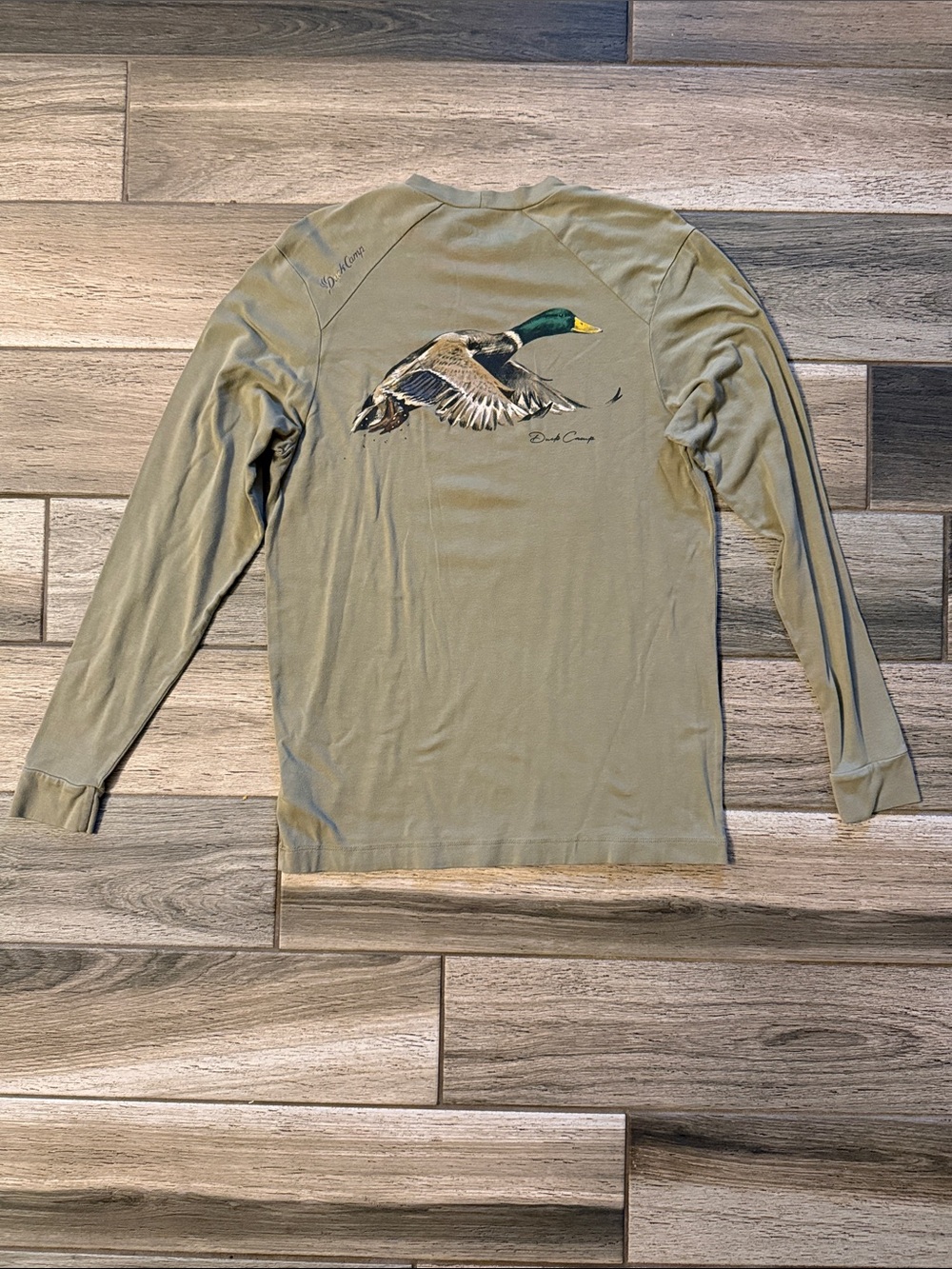 Duck Camp Men's Long-Sleeve Graphic Tee - Olive